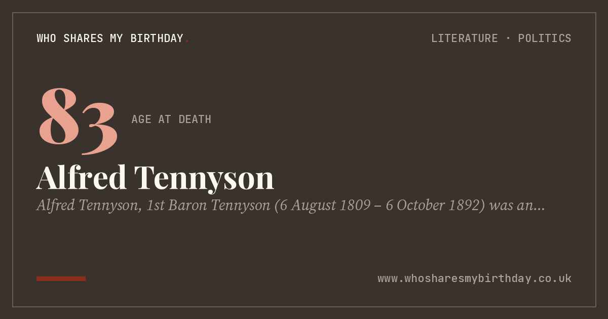 Alfred Tennyson