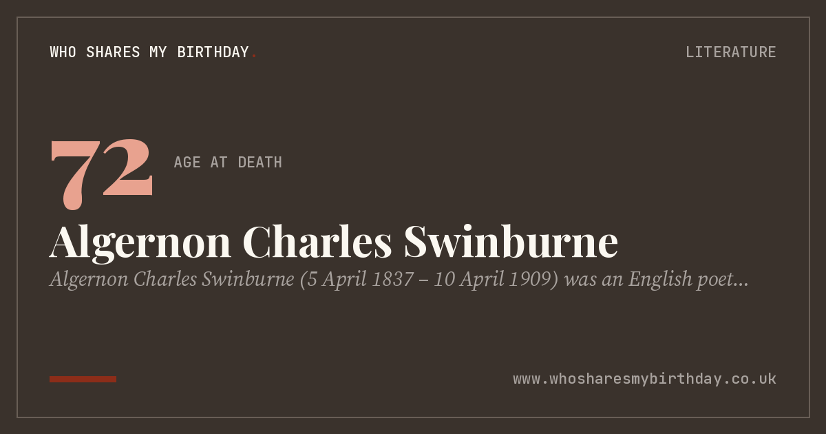 Algernon Charles Swinburne