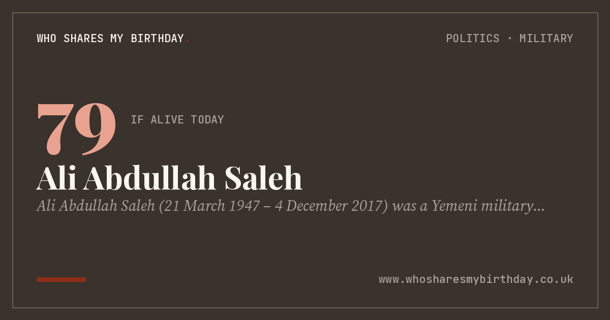 Ali Abdullah Saleh