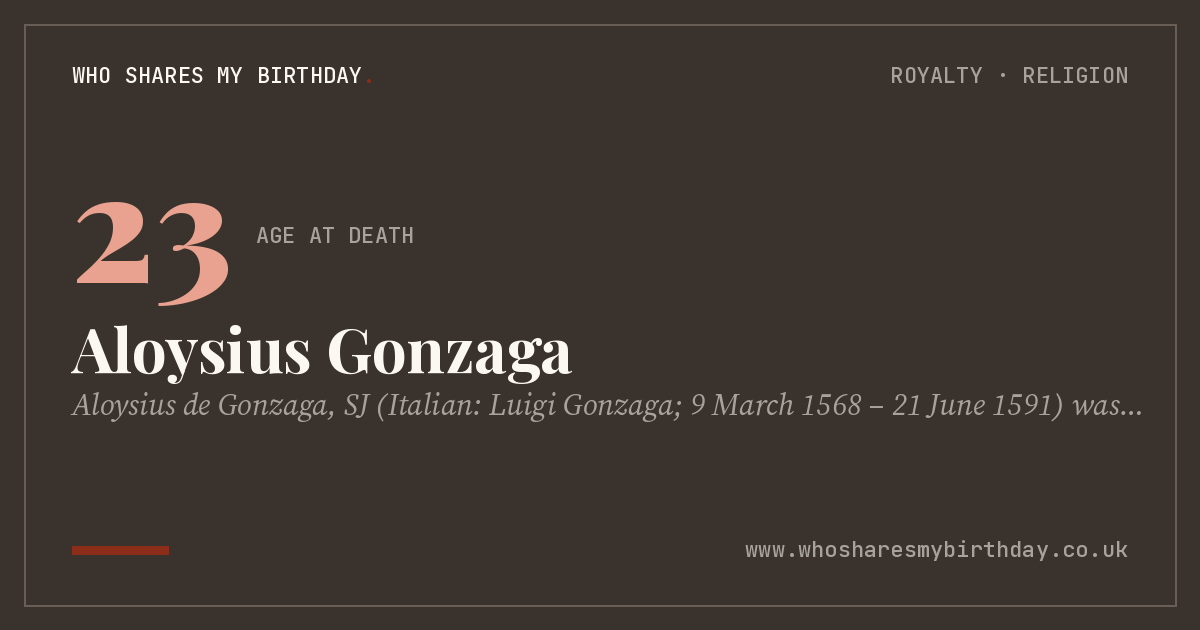 Aloysius Gonzaga