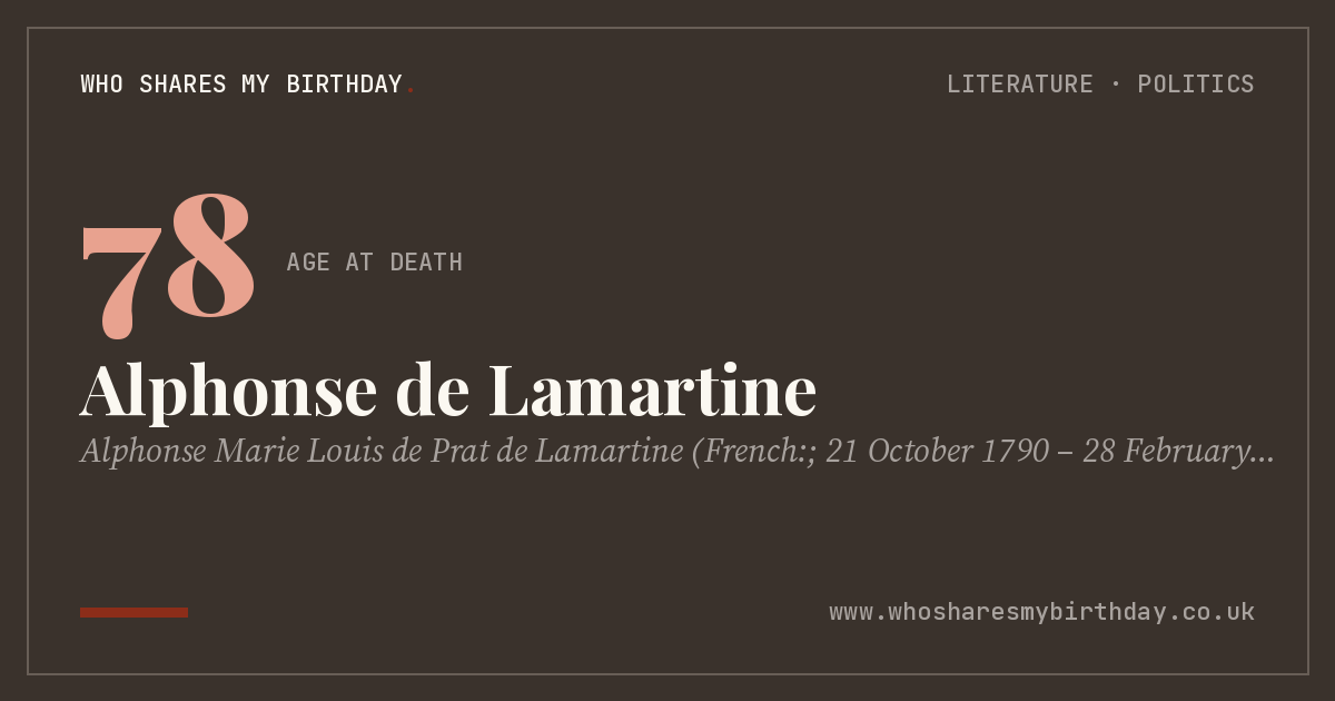 Alphonse de Lamartine