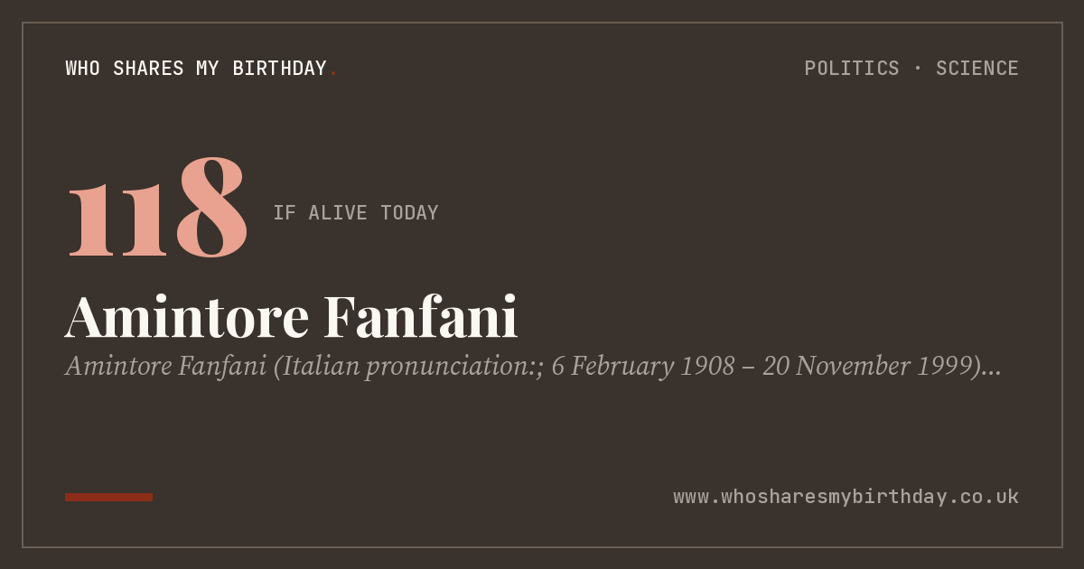 Amintore Fanfani