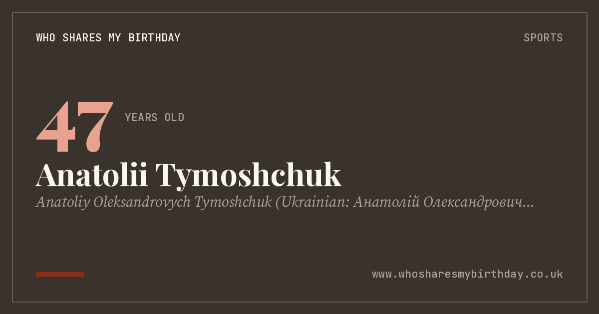 Anatolii Tymoshchuk