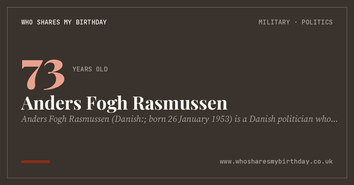 Anders Fogh Rasmussen
