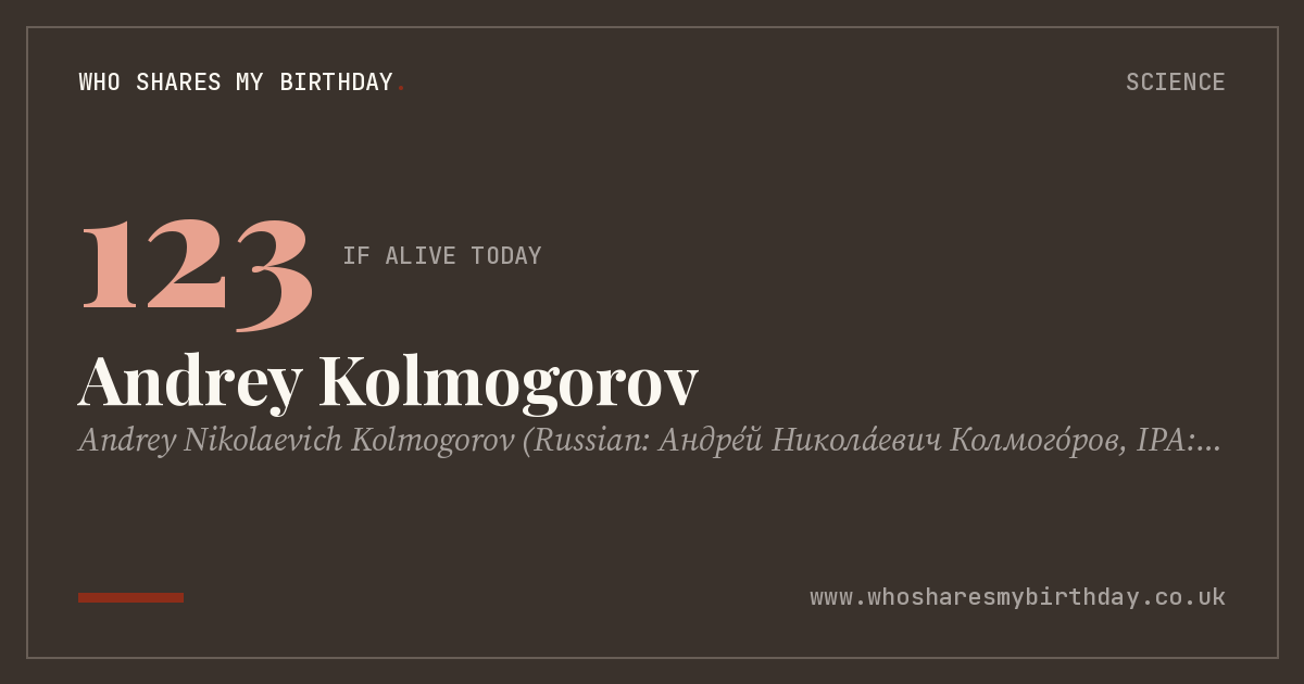 Andrey Kolmogorov