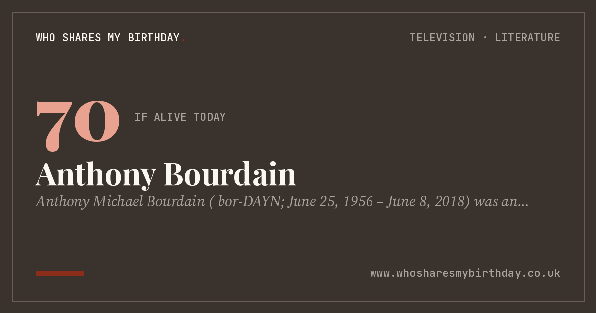 Anthony Bourdain