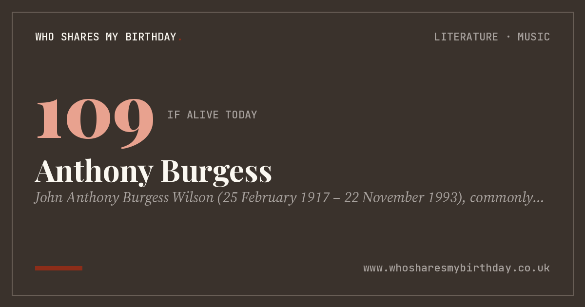 Anthony Burgess