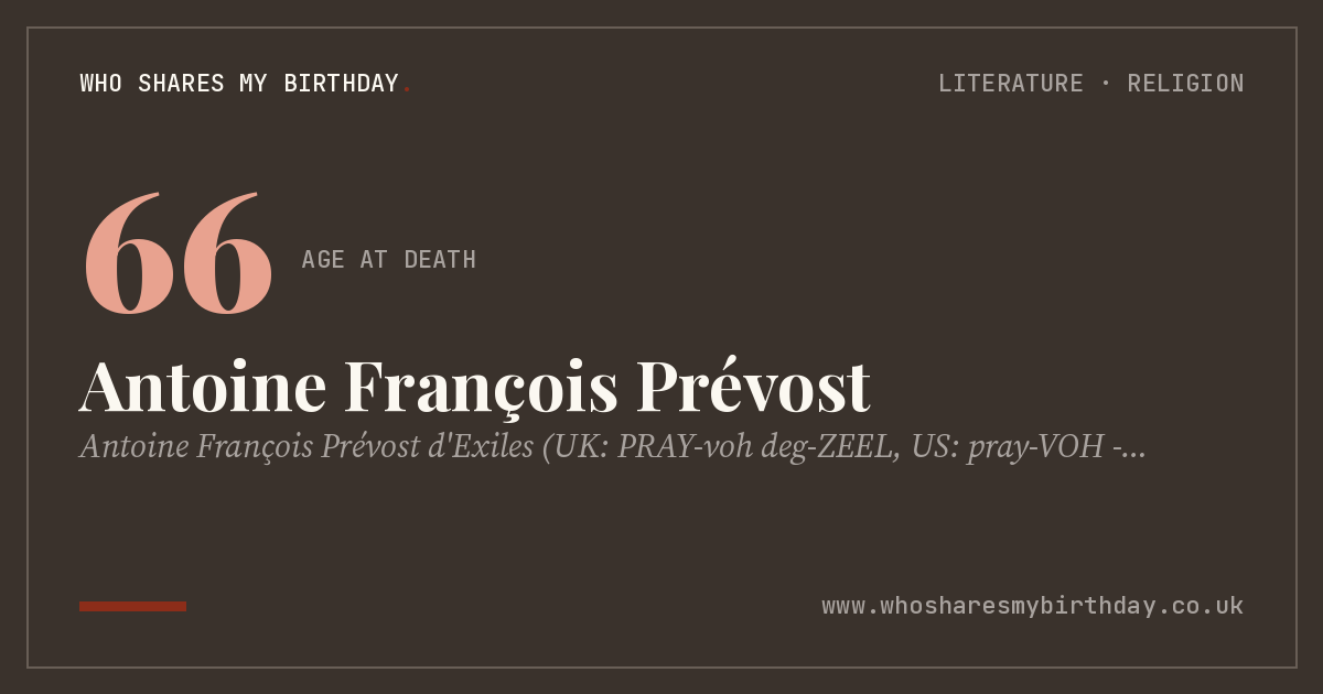 Antoine François Prévost