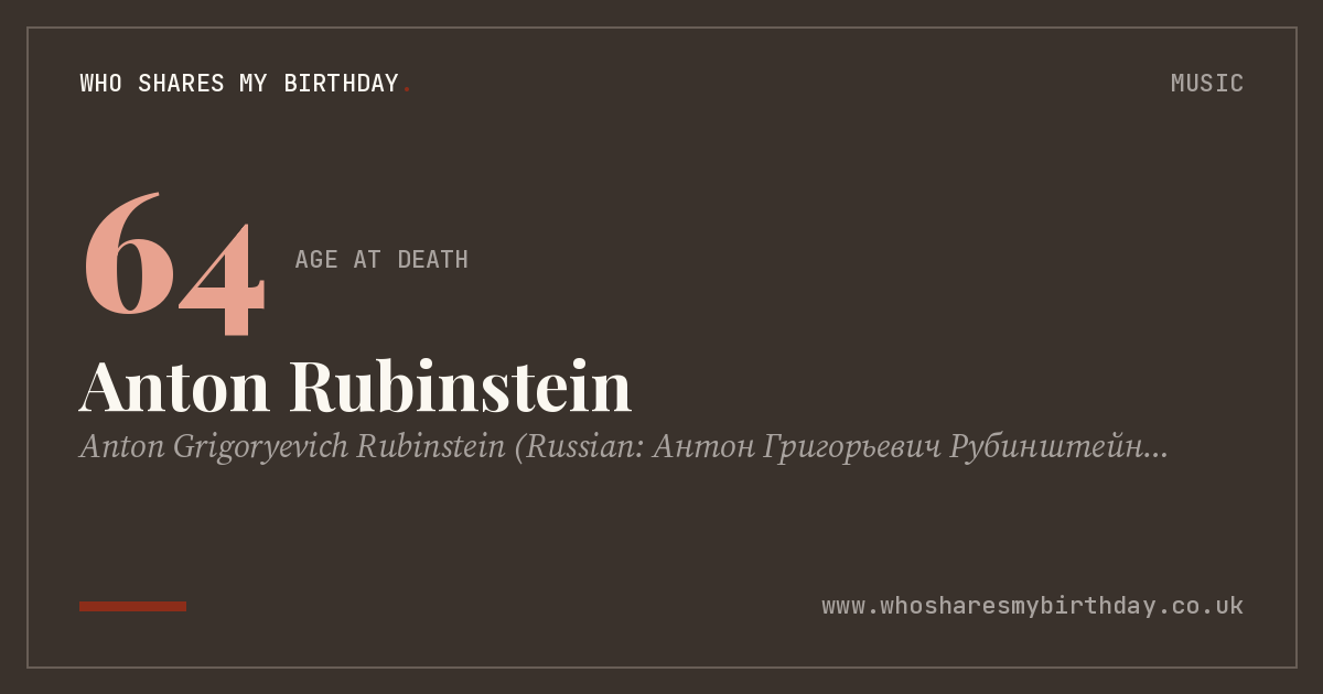 Anton Rubinstein