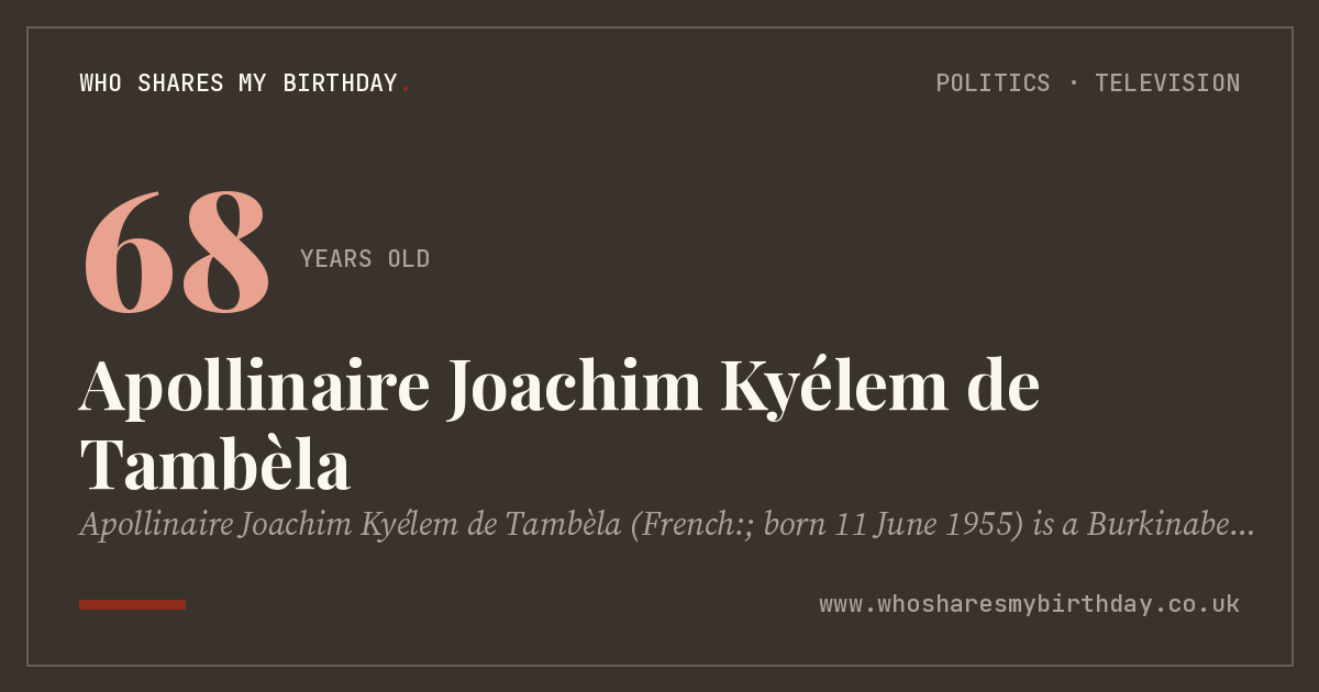 Apollinaire Joachim Kyélem de Tambèla