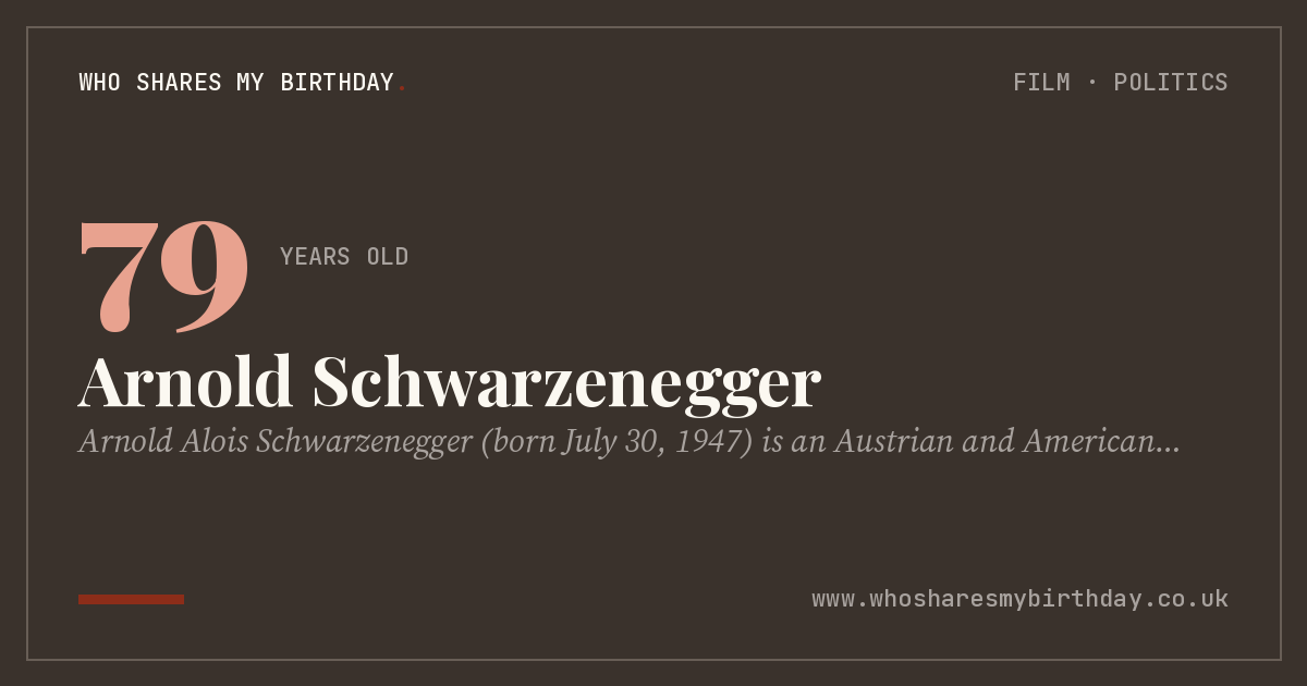 Arnold Schwarzenegger