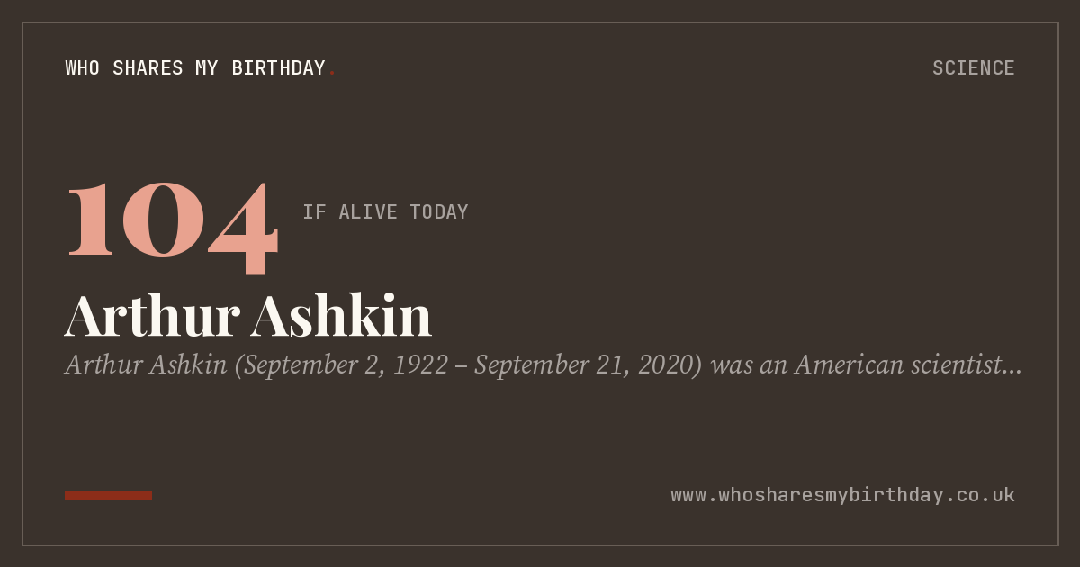 Arthur Ashkin