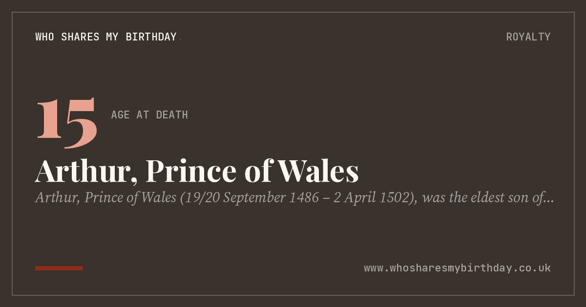 Arthur, Prince of Wales