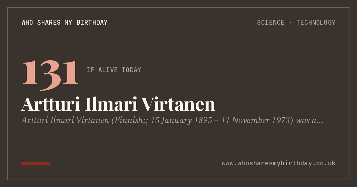Artturi Ilmari Virtanen