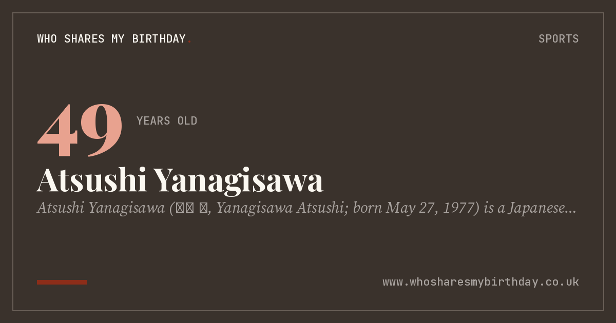 Atsushi Yanagisawa