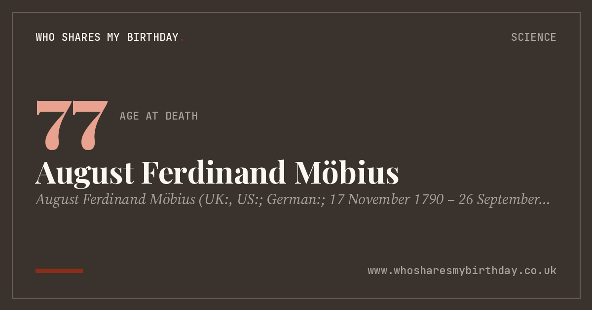 August Ferdinand Möbius