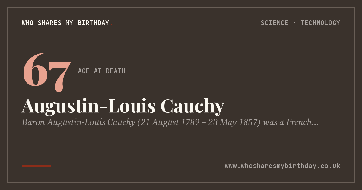 Augustin-Louis Cauchy