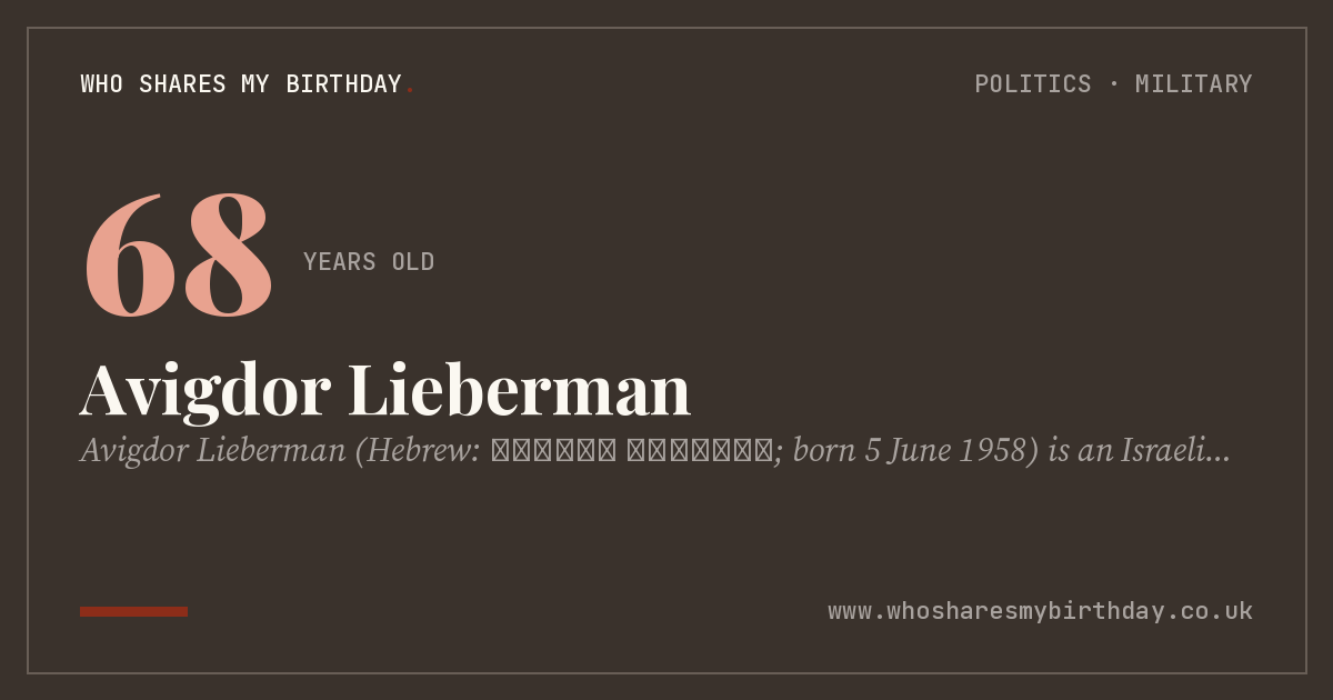 Avigdor Lieberman