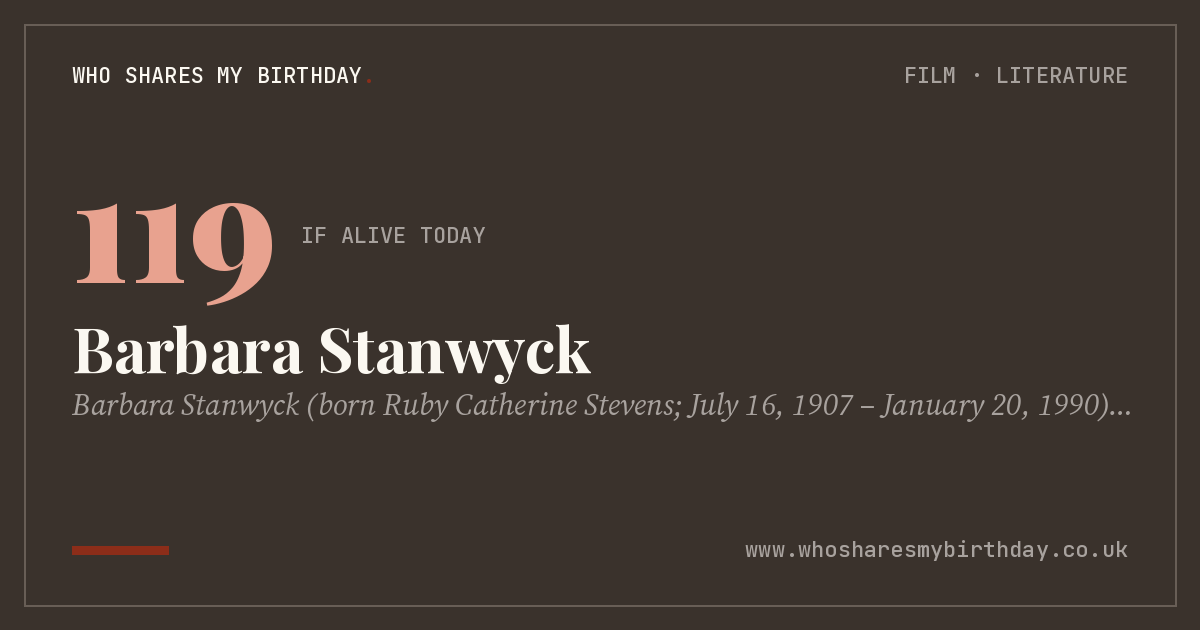 Barbara Stanwyck