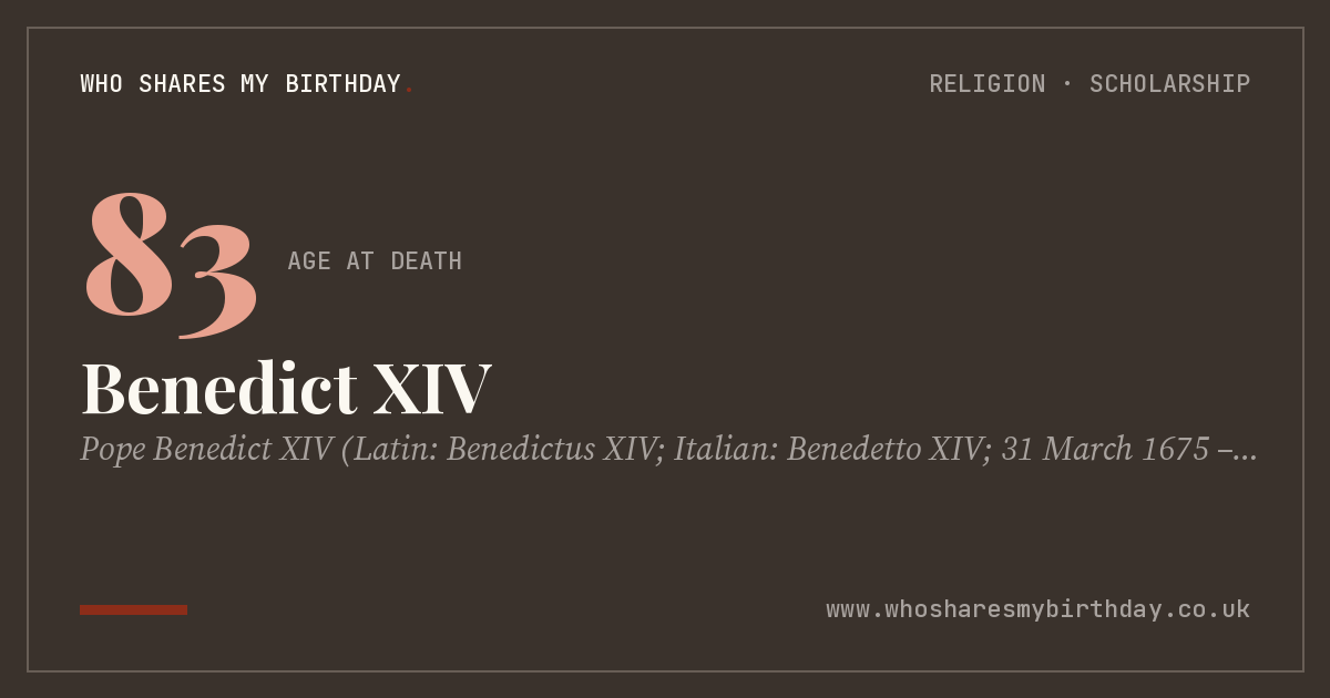 Benedict XIV