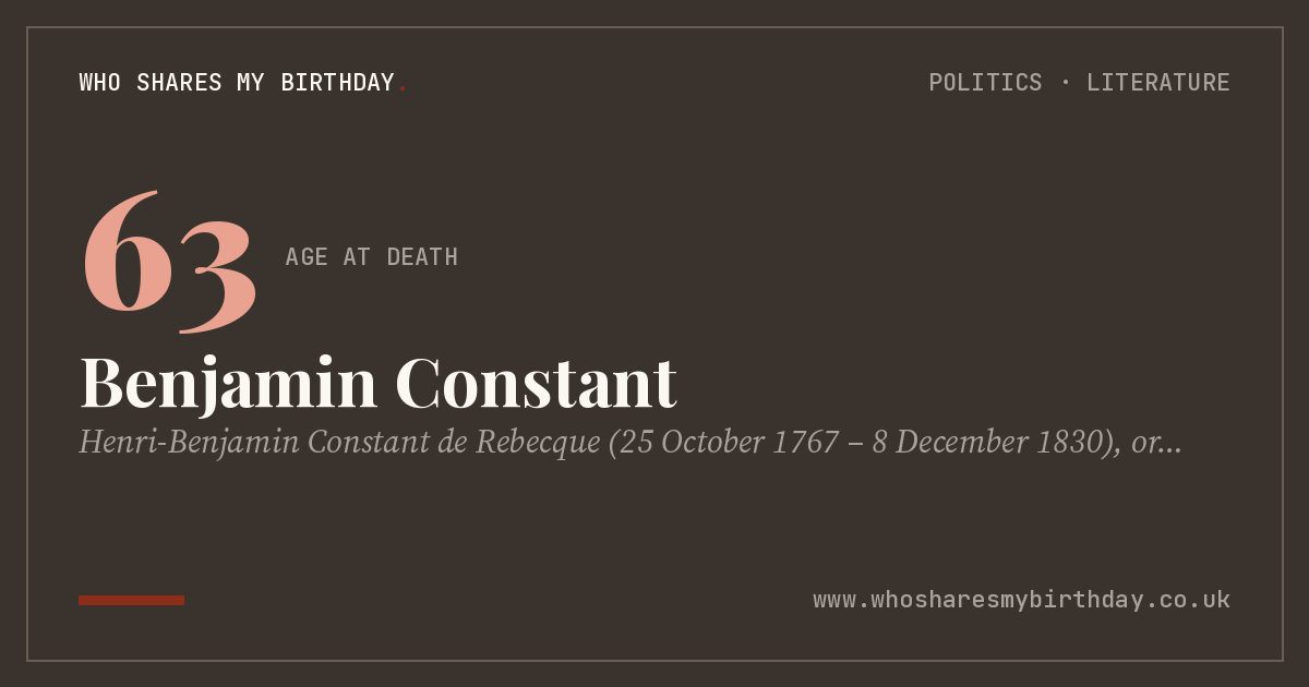 Benjamin Constant