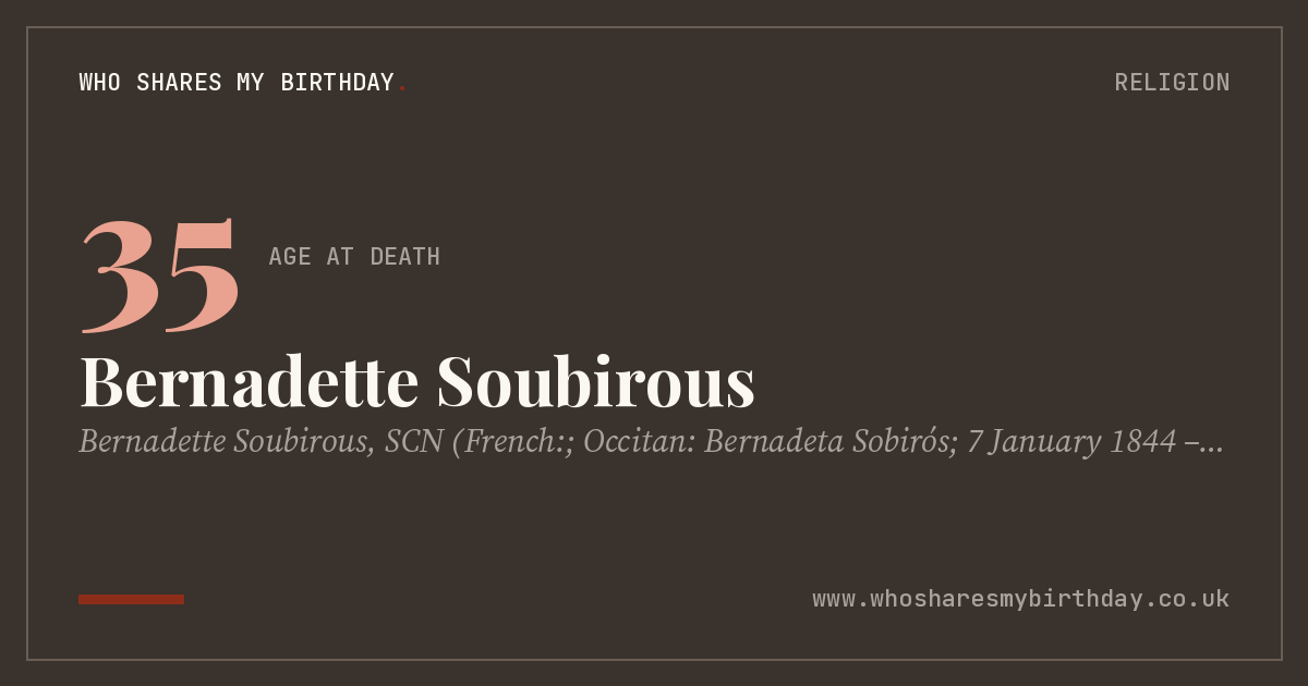 Bernadette Soubirous