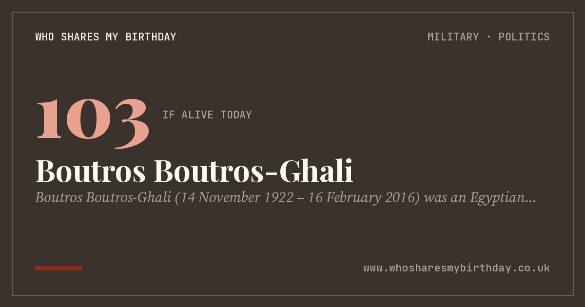 Boutros Boutros-Ghali