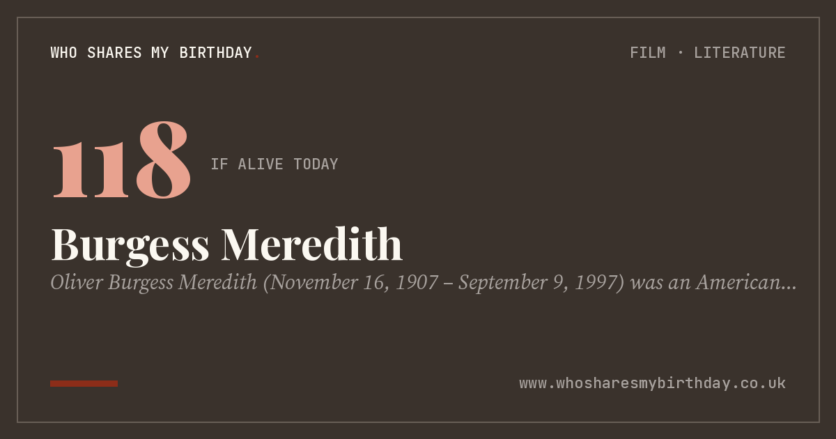 Burgess Meredith