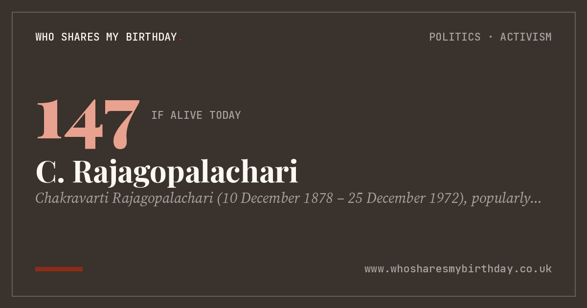 C. Rajagopalachari