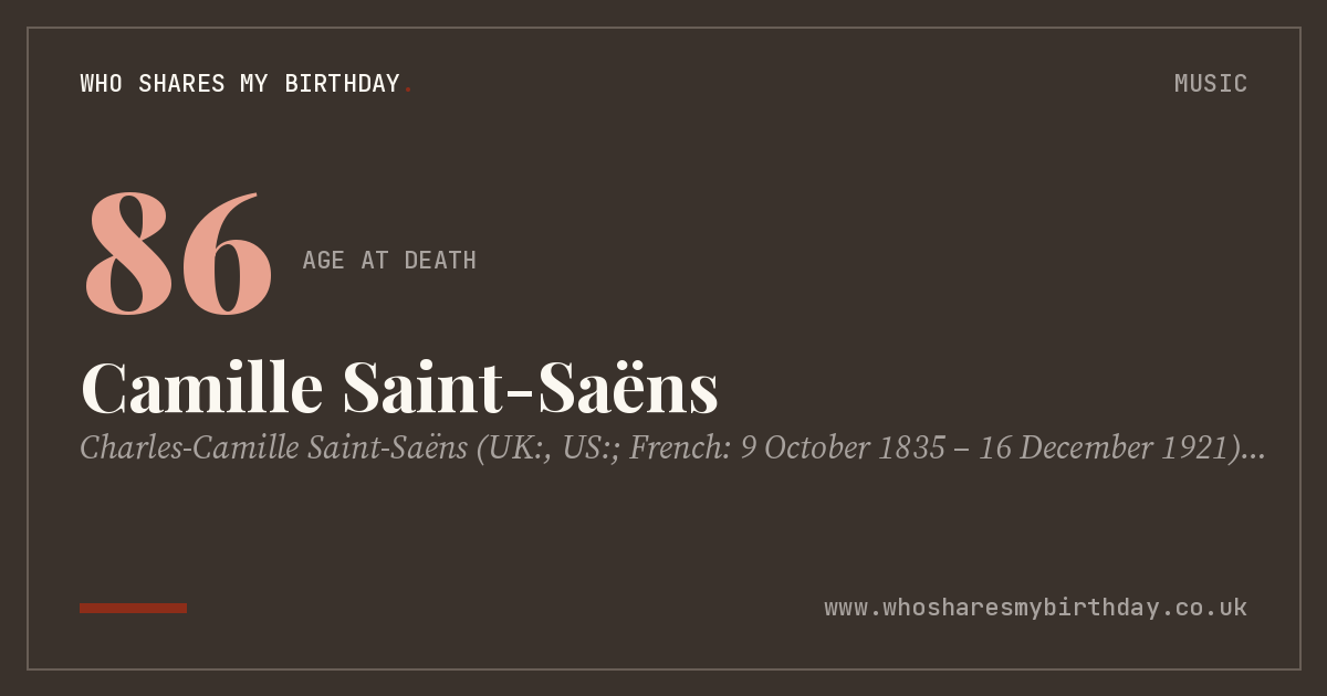 Camille Saint-Saëns