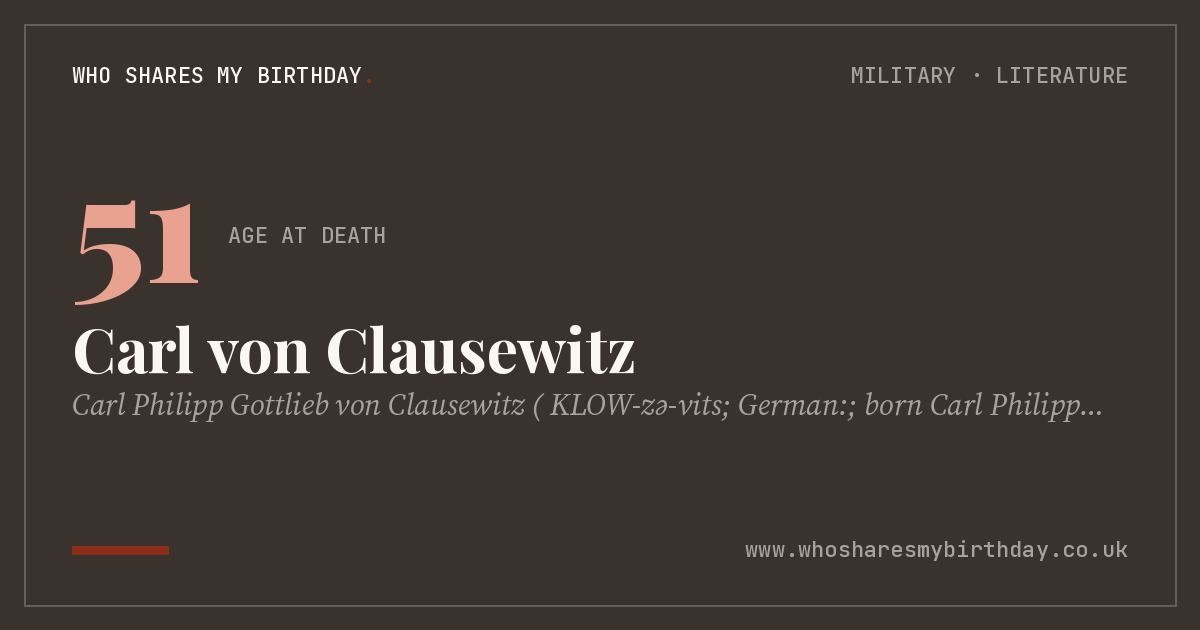 Carl von Clausewitz