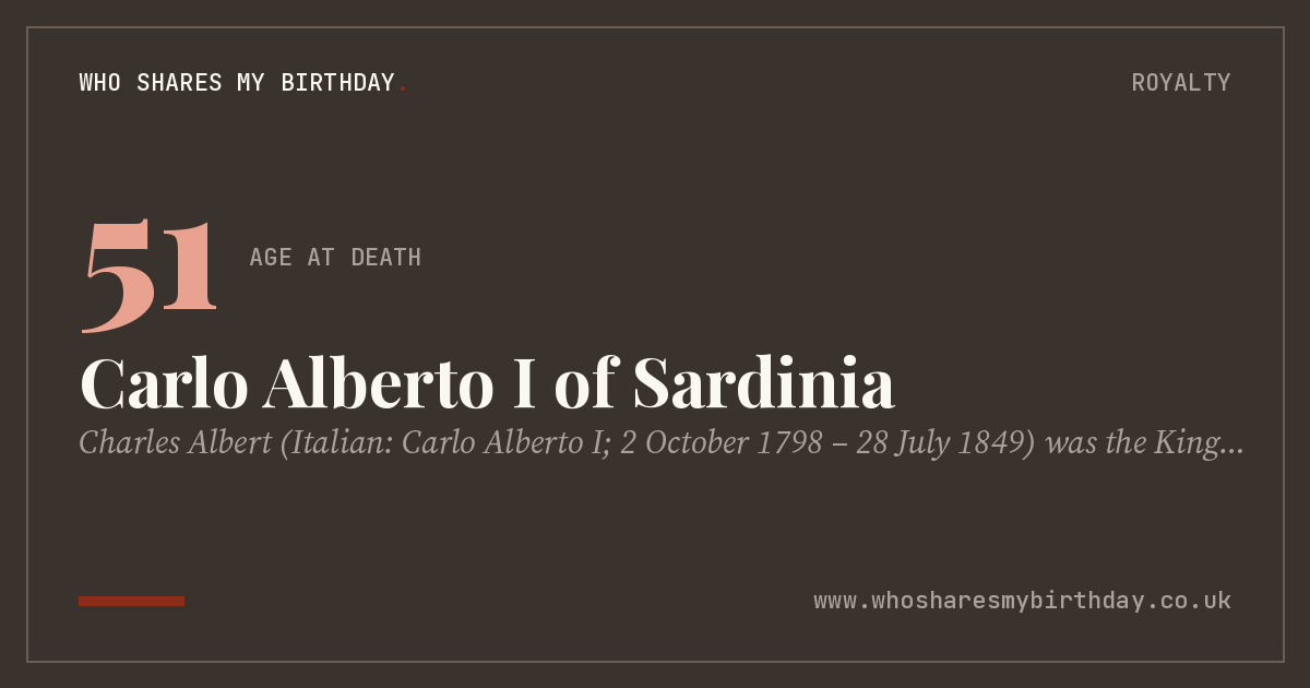 Carlo Alberto I of Sardinia