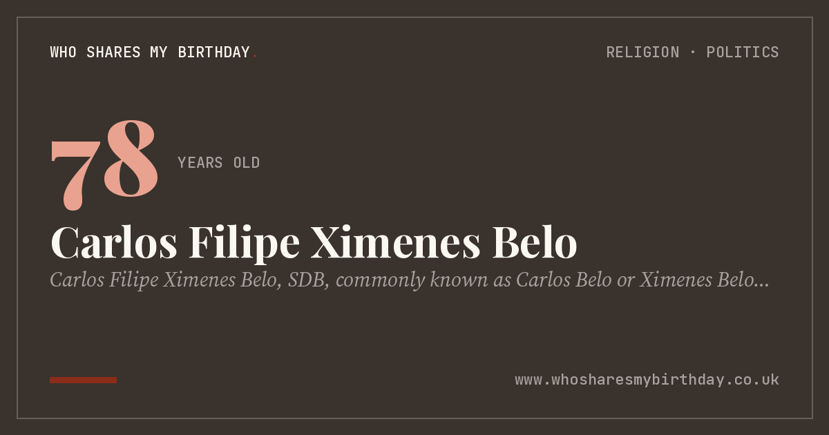 Carlos Filipe Ximenes Belo