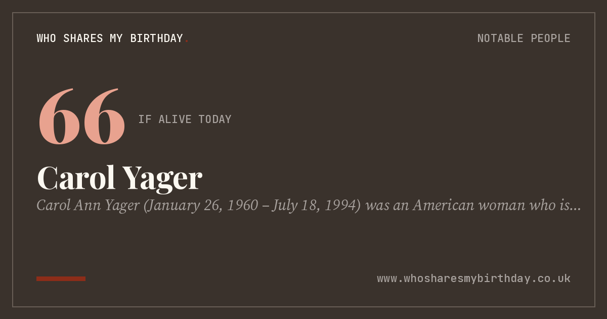 Carol Yager