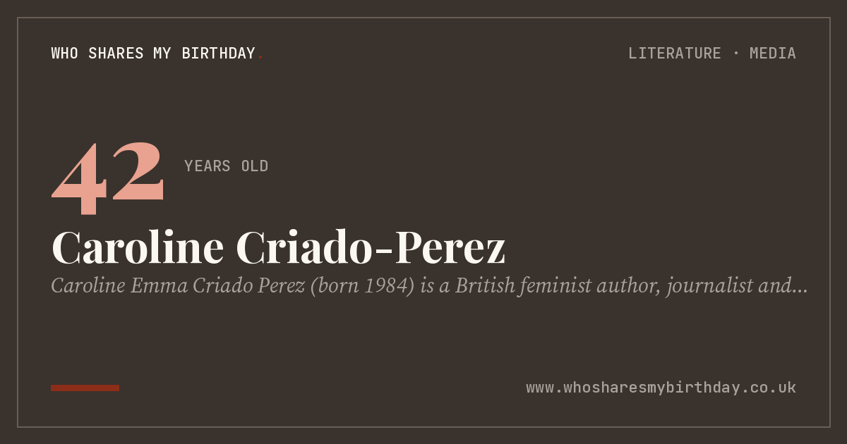 Caroline Criado-Perez