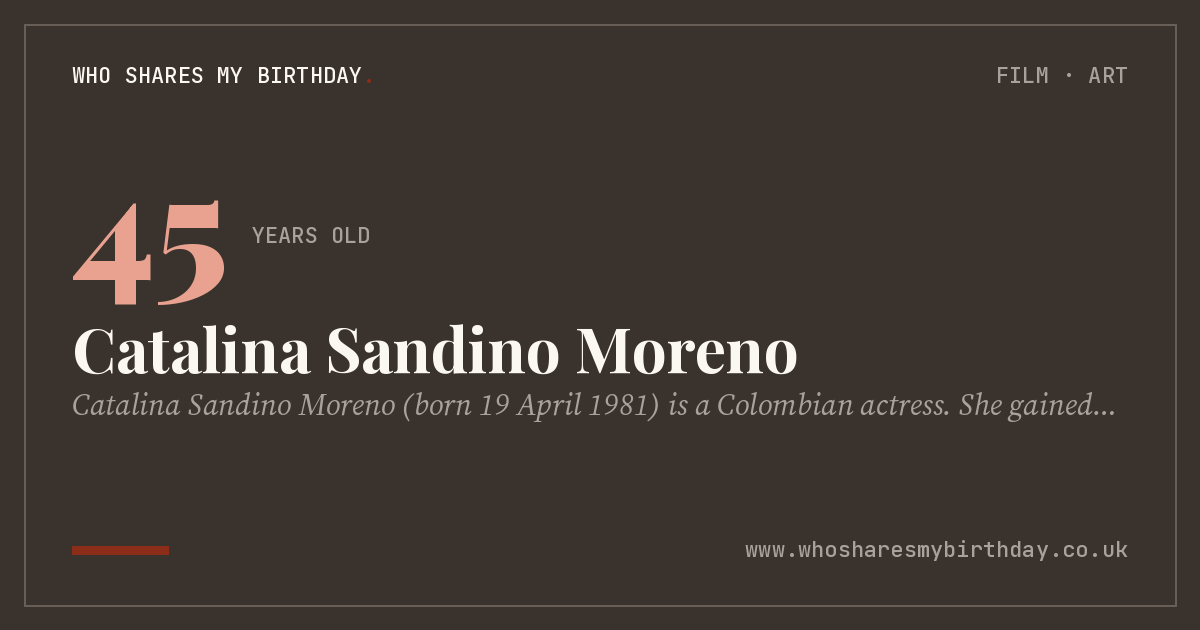 Catalina Sandino Moreno