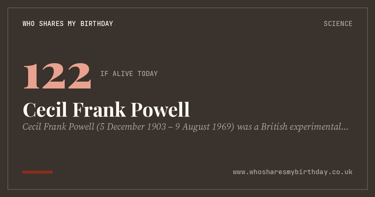 Cecil Frank Powell