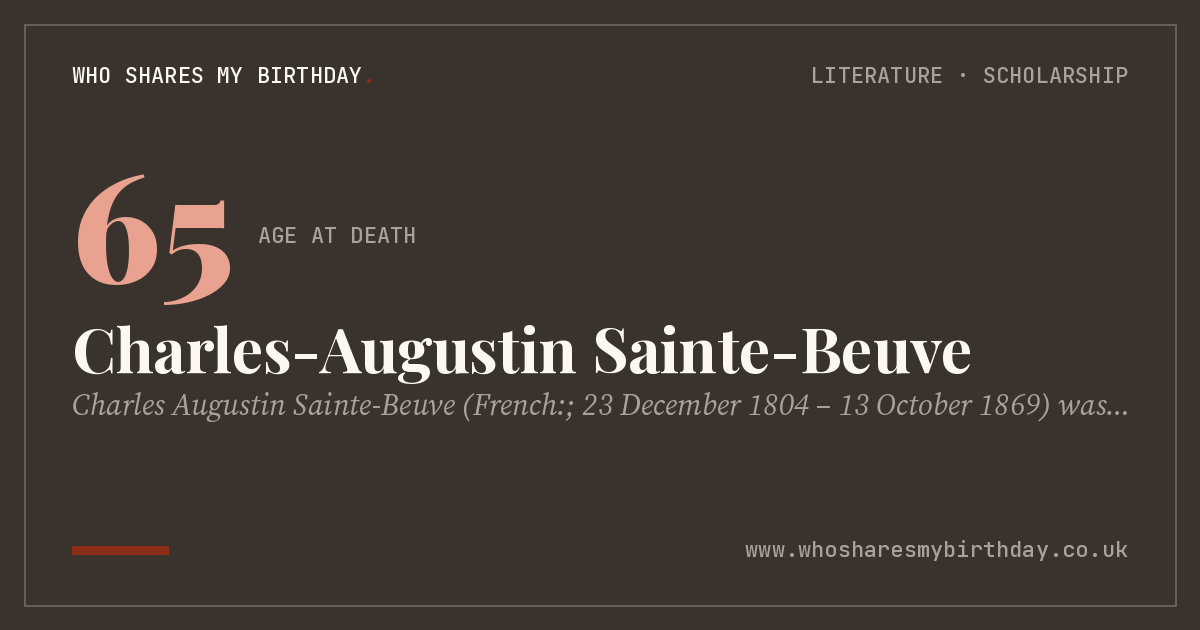 Charles-Augustin Sainte-Beuve