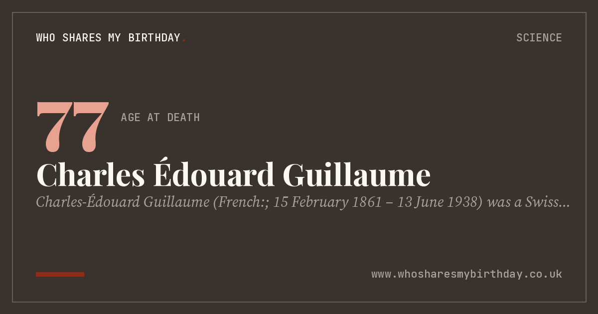 Charles Édouard Guillaume