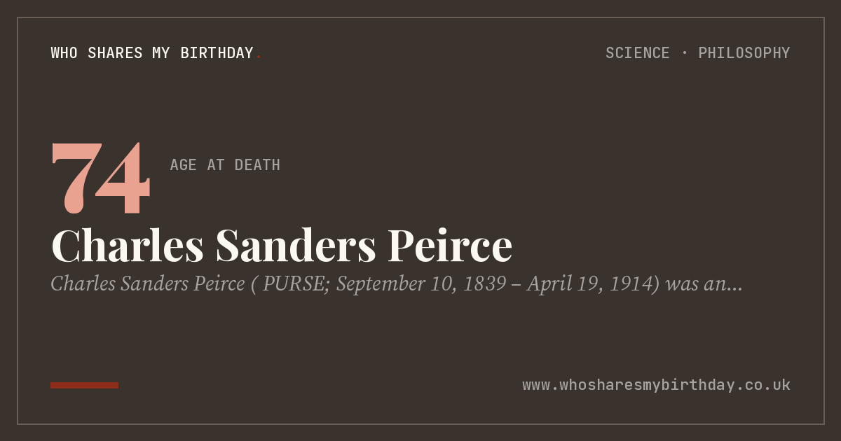 Charles Sanders Peirce