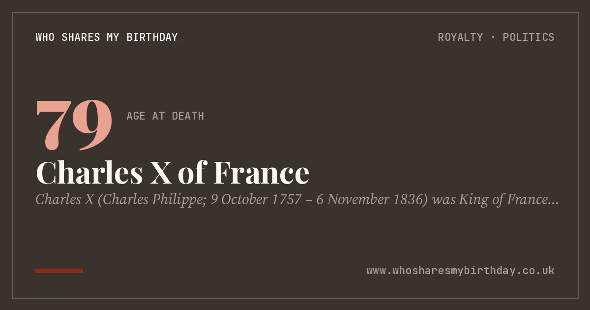 Charles X of France