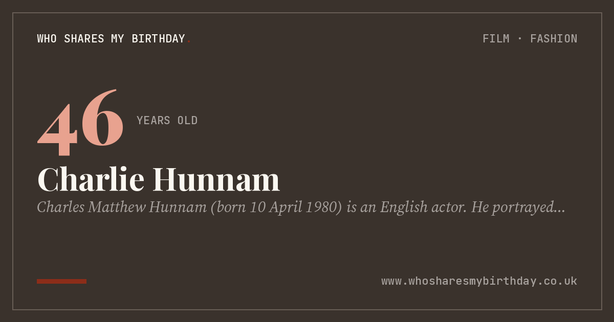 Charlie Hunnam