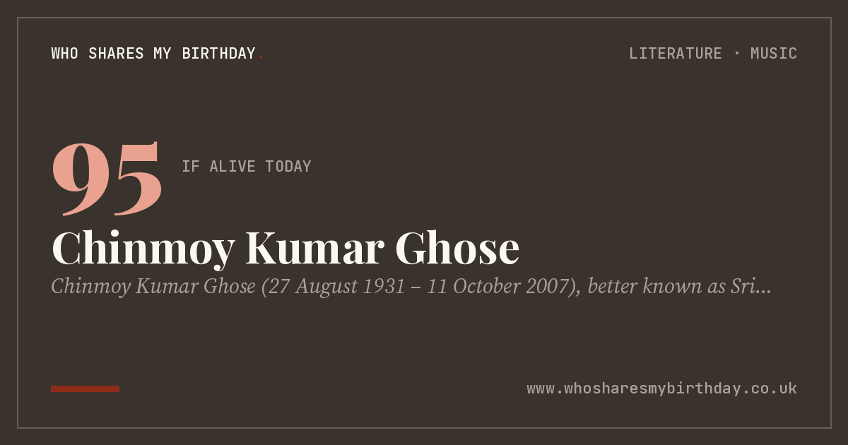Chinmoy Kumar Ghose