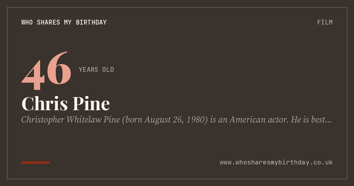 Chris Pine