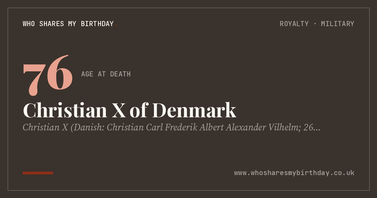 Christian X of Denmark