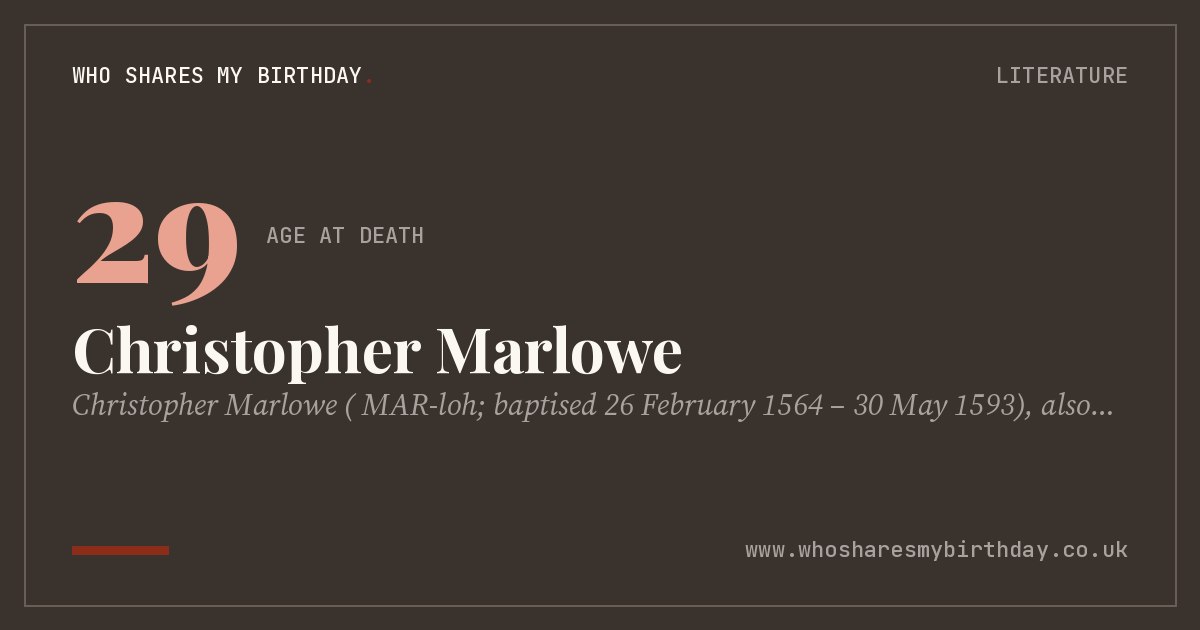 Christopher Marlowe