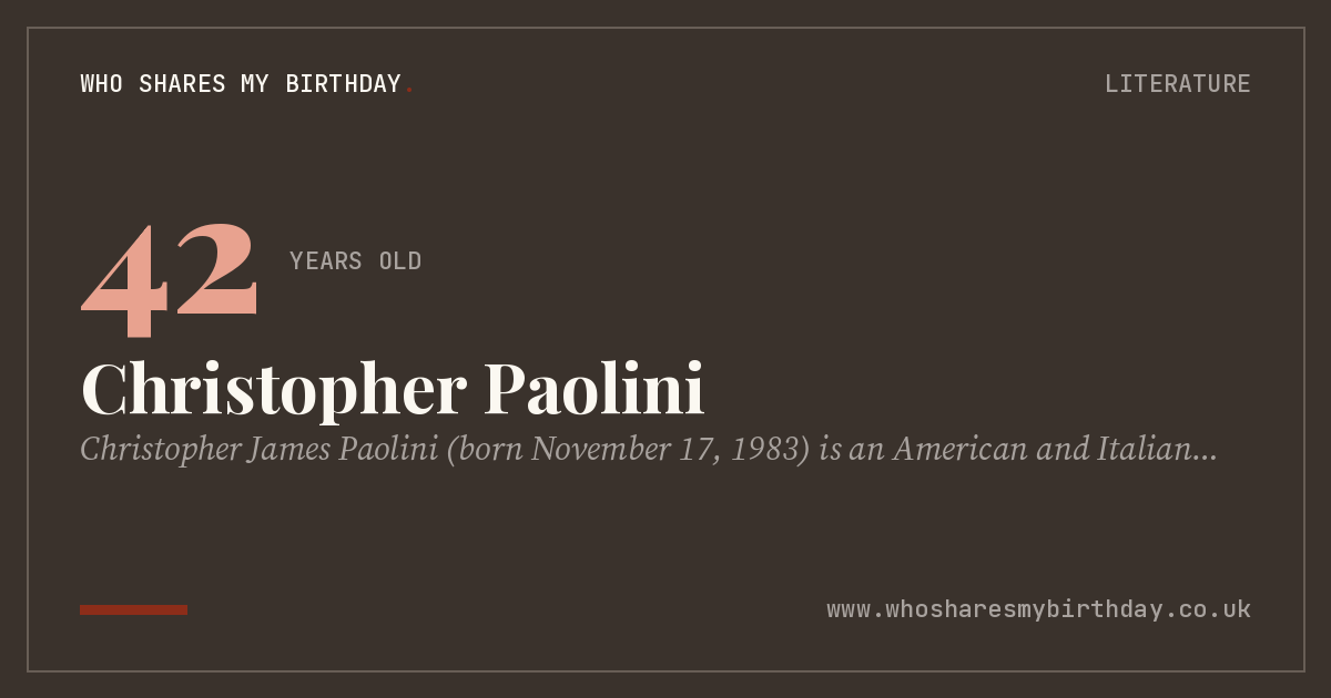 Christopher Paolini