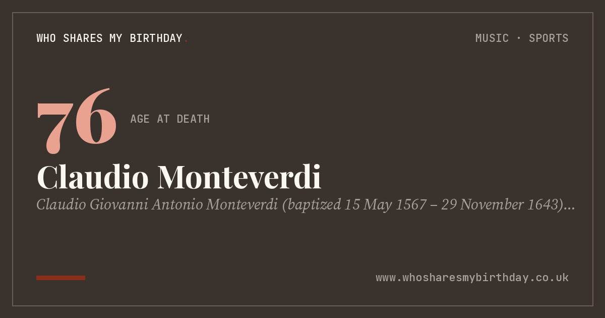 Claudio Monteverdi
