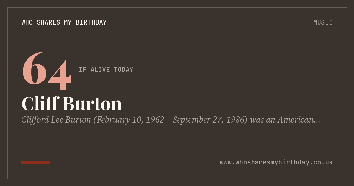 Cliff Burton