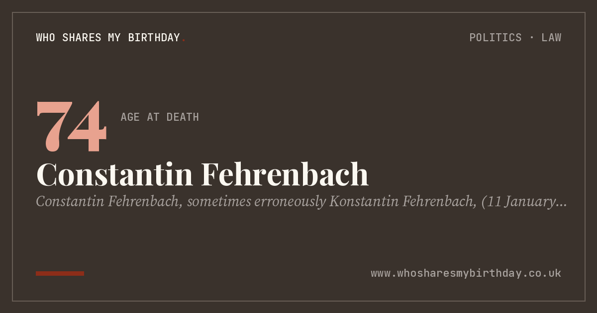 Constantin Fehrenbach